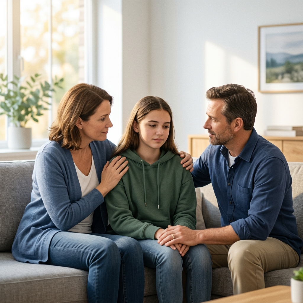 Parent guidance for teen depression support
