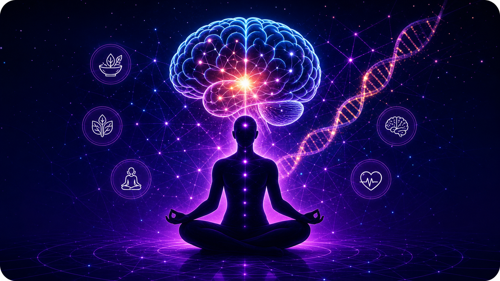 Neuro-Ayurveda science illustration